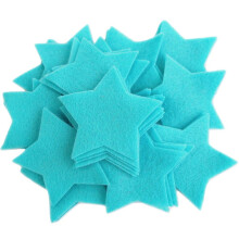 Playfully Ever After 3 tommer 35 stk filtstjerner (turkis)
