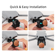 Conjunto de Filtros Lente Ajustável para Air 3S MCUV/CPL/ND Kit Acessórios Drone