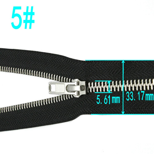 Leekayer 2pcs #5 24" Ζippers για Μπουφάν Ράψιμο Σακάκια Χειροτεχνίες Ανοξείδωτο 1