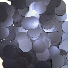24mm / 1"""" Sequins Navy Blue Matte Metallic Medium Top Hole Made in USA