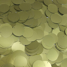 24mm / 1"""" Sequins Olive Green Matte Metallic Medium Top Hole Made in USA