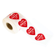 Szv alak I Love Referrals matrick  Kivl ingatlangynkk s rtkestsi kellkek (Nagy szv, I Love ajnlk  piros)