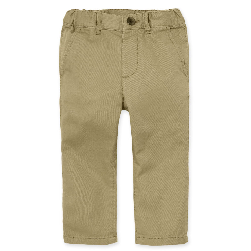 Pantalon chino skinny extensible pour bébé garçon et tout-petit de The Children's Place, en lin, simple, de 12 à 18 mois, aux États-Unis