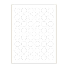 PACKZON 1 inch ronde etiketten voor laser-/inkjetprinters, permanente kleefstoffen