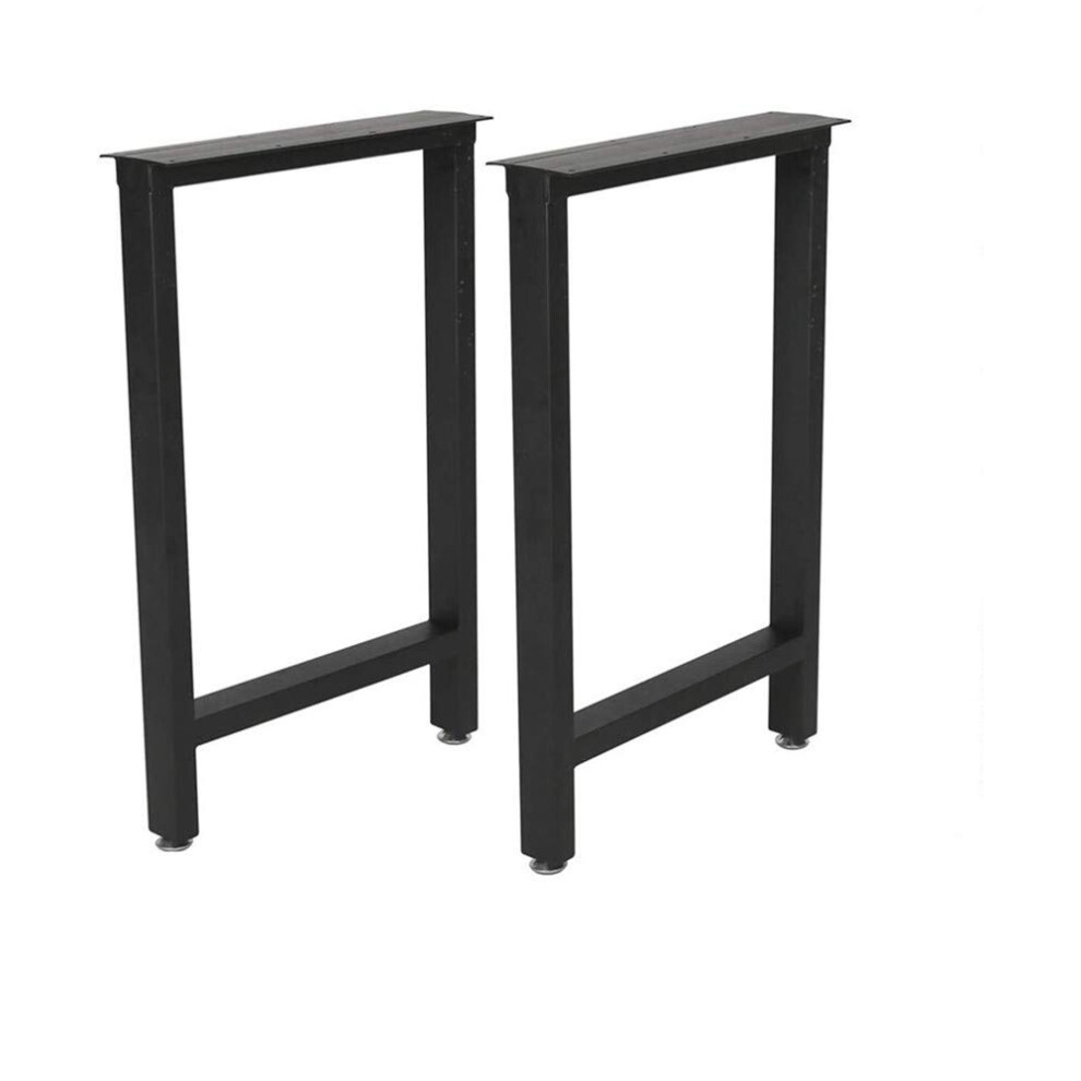 Pieds de table en m   tal noir, pieds de bureau robustes, hauteur 28 pouces, largeur 18 pouces, pieds de table industriels, pieds de table     manger