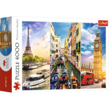 Puzzle Trefl Rouge 4000 pi   ces     Voyage en Europe