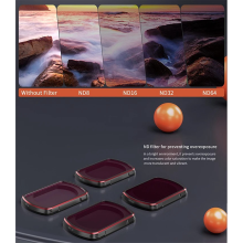 Conjunto de Filtros ND para Pocket 3 Filtro Lente Câmera Esportiva CPL ND8 ND16 ND32 ND64 ND256
