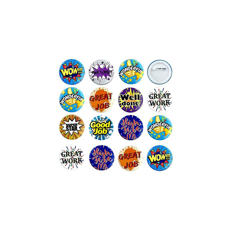 9 Stijl 90 STUKS Beloningsknop Pins Erkenningsknop Ronde Pins als Inc