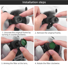 para Mini 4 Pro VND Filtro AjustáVel VND6-9 Drone Camera Lens Filter Filtros de Vidro óPtico