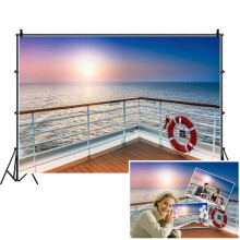 DASHAN 6x4ft vinyyli valtameriristeilyalus tausta kes meriristeily merihenkinen syntym p iv vauvakutsujuhlat matkaristeilyteema valokuvaus taus