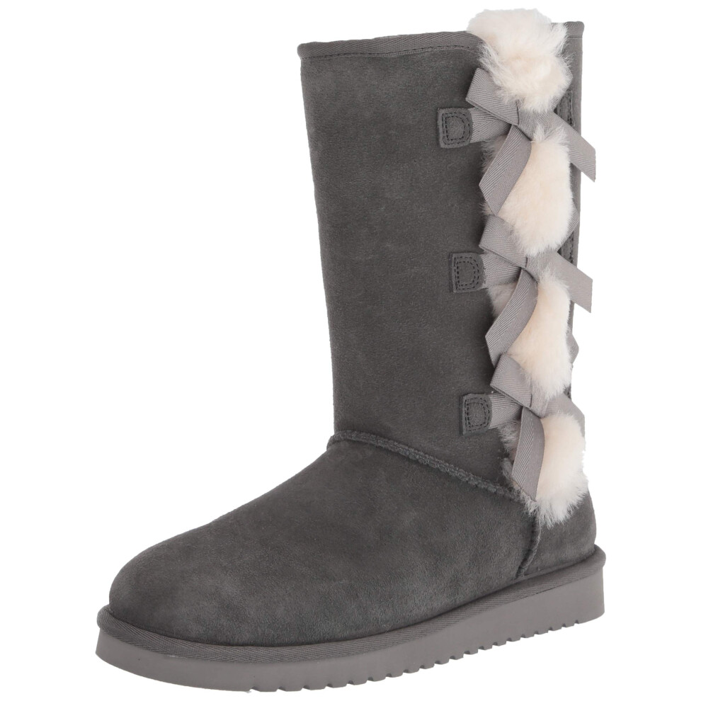 Bottes hautes Victoria Koolaburra by UGG, gris pierre, pointure 5