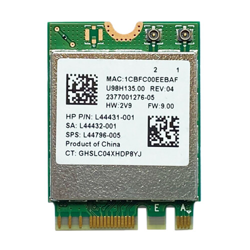 Gigabit Wifi Bluetooth 5.0 M.2 NGFF Interface Wireless Module