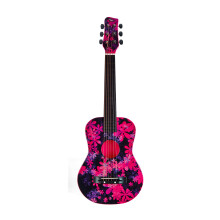 CB SKY 30 akustische Metallsaiten mit Blumenmuster, Gitarre/Geschenk fr Mdchen/Musikspielzeug fr Kinder/Musikinstrument (violettrot)