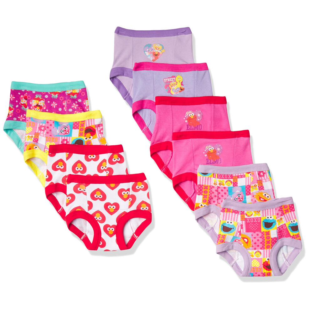 Sesame Street Unisex Baby With Elmo  Cookie Monster And Big Bird Includes Stickers Success Chart Sizes 18m  2t  3t  4t Potty Training Pants Multipack-image-OPC-PFY72JR-NEW