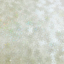Crystal Hologram Sequin Snowflake 10mm Multi Reflective Made in USA