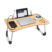 Slendor b?rbar skrivebord sammenfoldelig sengebord foldning morgenmadsbakke b?rbart sk?d st?ende skrivebord notebook stand l?seholder til seng/so