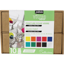 Pebeo Vitrea 160 Farbe, 10 x 45 ml, sortiert, 15 fl oz