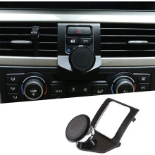 LLKUANG 360-graders roterende mobiltelefonholder Mobiltelefonholder til BMW 3-serie E90 E91 E92 E93 2005-2010 2011 2012(aluminiumslegering)