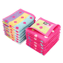 ORIGINAL KIDS Waschlappen Bath Time Sugar and Spice Set mit 12 Waschlappen 100 % Baumwoll-Jacquard, superweich, bunt, saugfhig, schnell trocknen