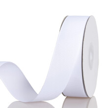 ATRBB 25 Jardin 1 tuuman kiinteδ Grosgrain-nauharulla lahjapaketointiin tee-se-itse-hiustarvikkeita (valkoinen)