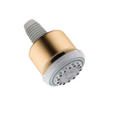 hansgrohe Clubmaster 4inch Easy Clean Easy Install Showerhead Modern 3Spray Full Pulsating Massage Soft spray with QuickClean in Brushed Bronze 284