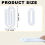 Pacote com 10 Clipes de Papel Acrílicos para Sublimação, Jumbo Transparentes 4 Polegadas X 2 Design Faça Você Mesmo Transferência 6