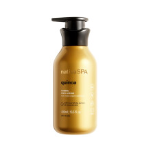 Nativa SPA Quinoa återfuktande kroppslotion av O Boticario — Snabbabsorberande, parfymerad med rena quinoadroppar