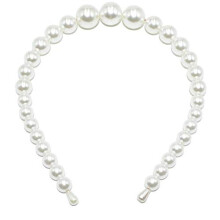 Aeyistry 1 Pezzo Fasce Capelli Perle, Elegante Fascia Di Perle Finta Per Donne e Ragazze