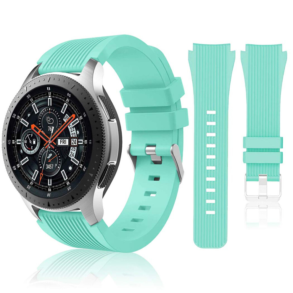 Hswai Compatible With Samsung Galaxy Watch 46Mm Bands/Gear S3 Frontier Classic Watch Bands/Galaxy Watch 3 Bands 45Mm 22Mm Soft Silicone Bands Bracel Not,Specified 791342322423
