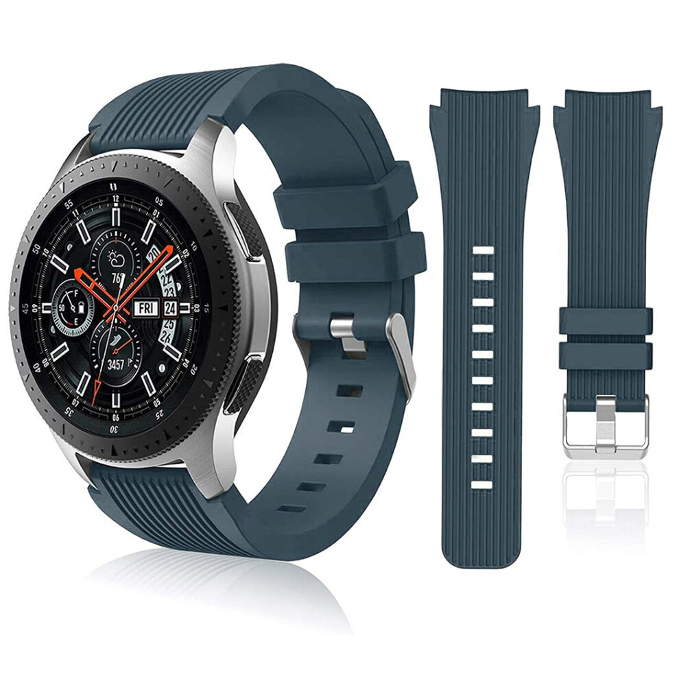 Hswai Compatible With Samsung Galaxy Watch 46Mm Bands/Gear S3 Frontier Classic Watch Bands/Galaxy Watch 3 Bands 45Mm 22Mm Soft Silicone Bands Bracel Not,Specified 791342322416