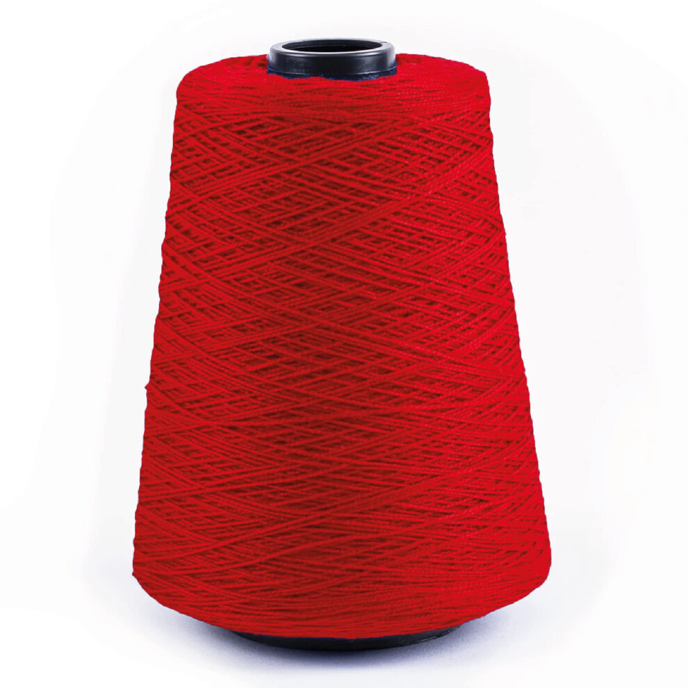 5/2 Perle Mercerized Cotton Weaving Yarn by Silk City Fibers  Deep Red