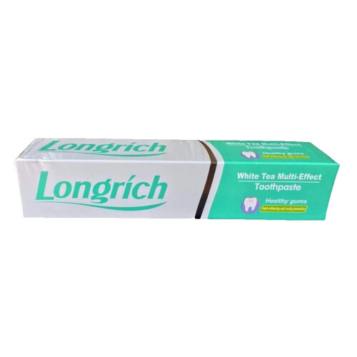Pasta de Dente Longrich Chá Branco Multi-Efeito, Sem Flúor.