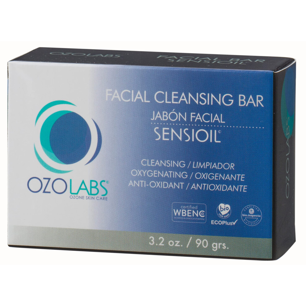 Ozolabs Otsoni Skin C Ozolabs | Facial Cleansing Bar | With The Benefits Of Certified Organic Ozonated Oils | Iso 9001 | 3.4 Oz.