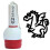 EZBallStamp Golfbold Stamp Marker (Black Dragon) 2