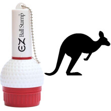 EZBallStamp Golfbold Stamp Marker (Sort Kangaroo)