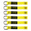 BearTOOLS Yellow Flat DRing Tool Tail Tethers  2In1 Application  Max Load 0.9KG  12CM x 12MM (6  Yellow) 1