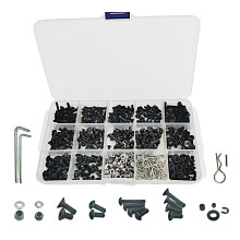 HOPLEX 522PCS RC Screws Kit Reapir Tool Box Set Hardware Fasteners RC Hobby Universal Spare Accessories for Traxxas Tamiya Axial Redcat HPI SCX10 Losi
