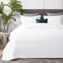 Cuvertura dubla Hansleep White Cuvertura dubla - Cuvertura de pat cu ultrasunete n stil baroc pentru toate anotimpurile Set de lenjerie de pat c