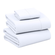 RUVANTI 100% Cotton Sheets - Crispy Cooling Percale Sheets for Twin Size Bed Breathable & Durable Twin Sheet Set 16 Inches Deep Pocket Sheets Brili