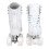 Retro Quad Rollerskates met Gestructureerde Boot (Wit, Dames 9 / Heren 8) 5