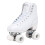 Retro Quad Rollerskates met Gestructureerde Boot (Wit, Dames 9 / Heren 8) 4