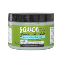 SAUCE Frumuse?e Guacamole Whip Hair Masca - condi?ionare profunda pentru toate tipurile de par cu miere de avocado ?i ulei de argan - 12 fl oz pe
