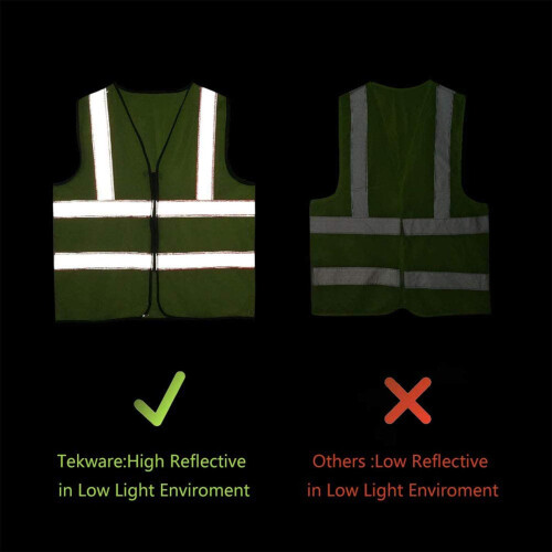 Gilet de scurit tekware avec pack de bandes rflchissantes lev 2