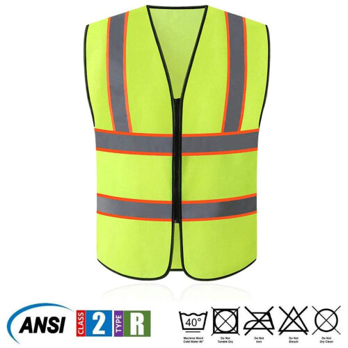 Gilet de scurit tekware avec pack de bandes rflchissantes lev 1