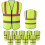 Gilet de scurit tekware avec pack de bandes rflchissantes lev 1