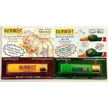 Conjunto de 2 Batons Labiais BALMSHOT Clássico e Cool Mint