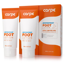Carpe Antitranspirant Fulotion, eine von Dermatologen empfohlene Lsung gegen verschwitzte, stinkende Fe, hilft Blasen vorzubeugen, ideal bei Hype