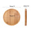 OYSIR 6pcs 3 polegadas Prato Redondo de Bambu, Mini Bandeja para Vaso de Cacto e Flores 3