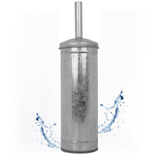 Autumn Alley Galvanized Rustic Toilet Brush with Holder Set Charming Farmhouse Bathroom Accessory for Your Country Bathroom Rustic Bathroom Decor