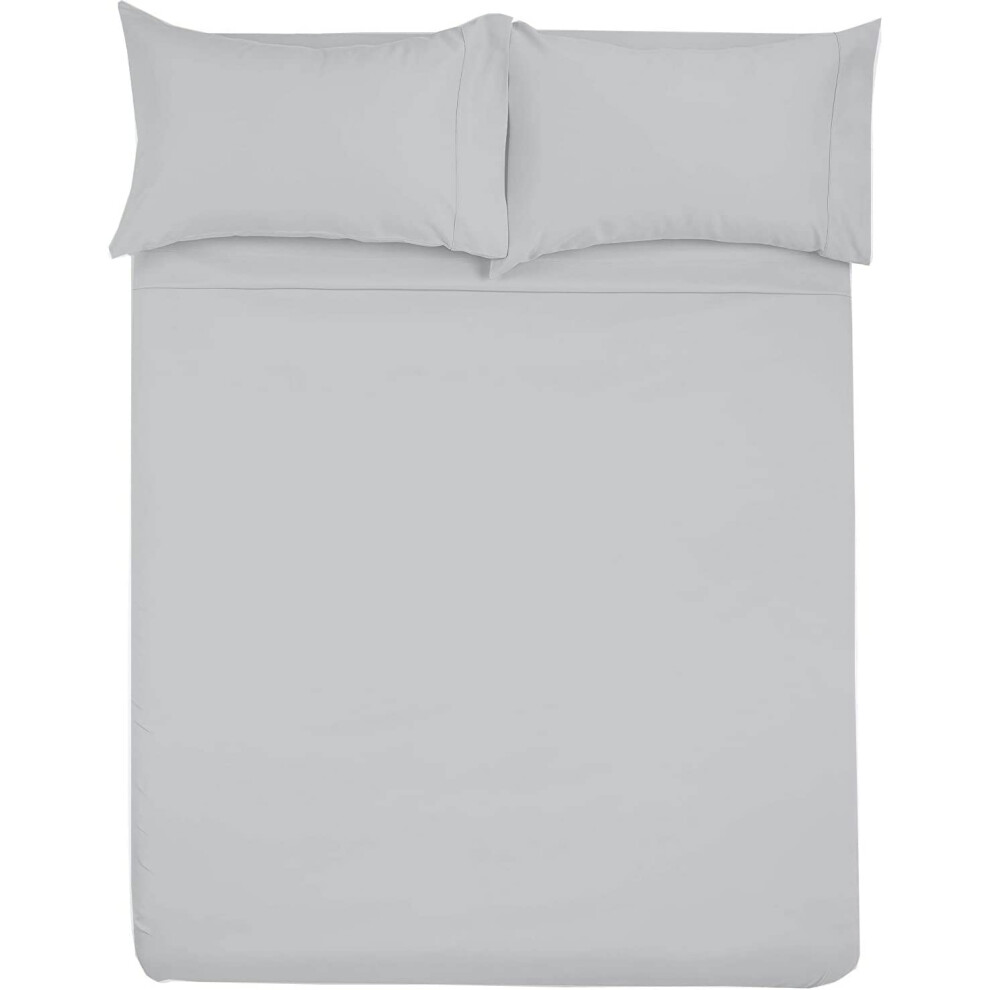Parure de draps en microfibre pour camping-car, 42 x 80 cm, gris clair, uni, pour camping-cars et caravanes. Matelas facile     installer, poches p